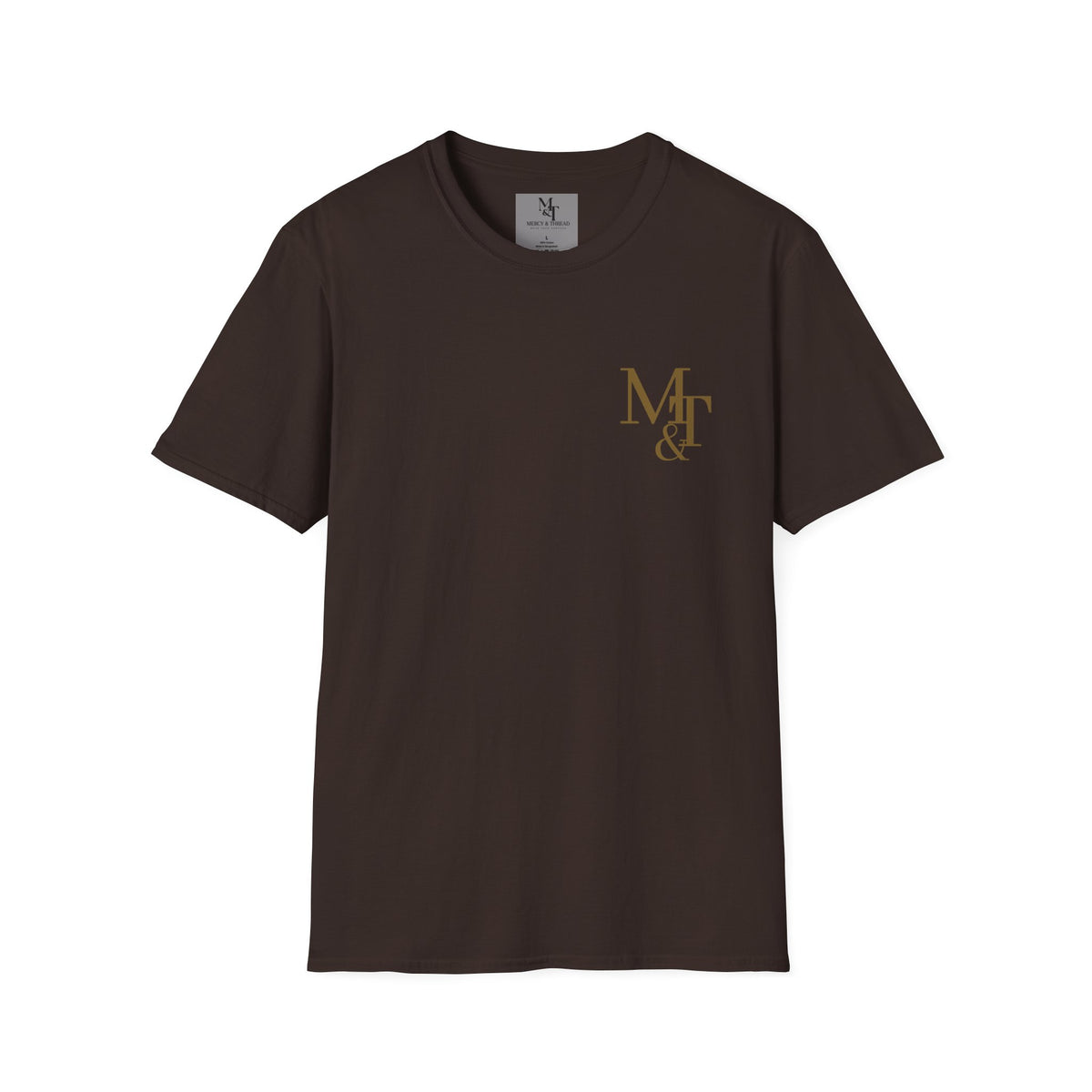 Monogram MT& Stylish Logo T‑Shirt — Minimal Gold Chest Emblem