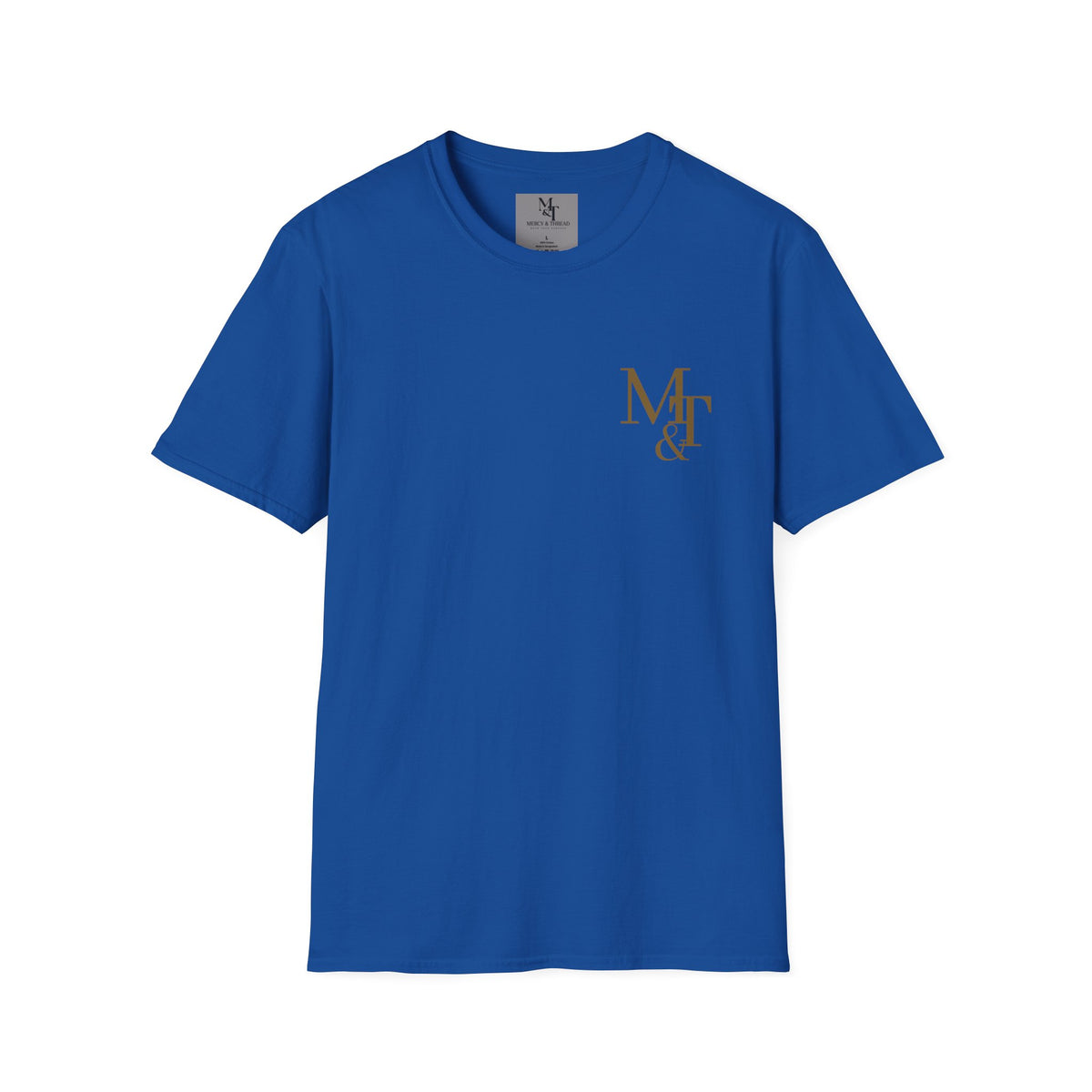 Monogram MT& Stylish Logo T‑Shirt — Minimal Gold Chest Emblem