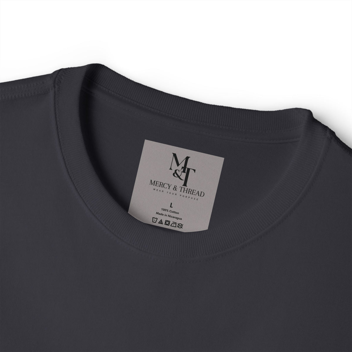 Greater is He Tee — Oversized Boxy T-Shirt (M&T Logo)
