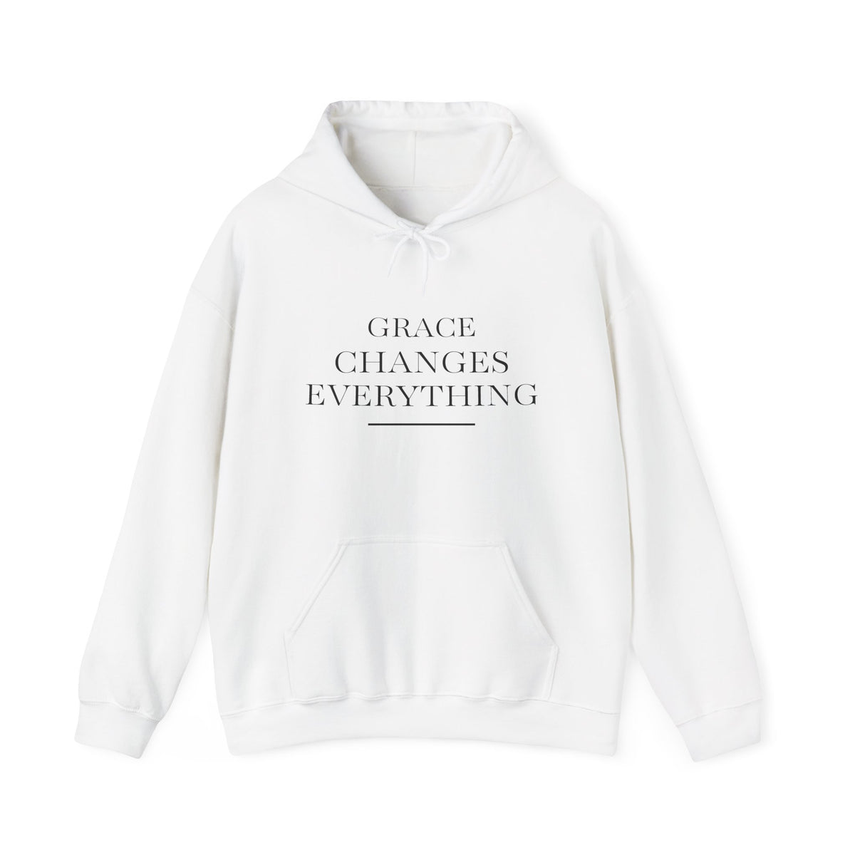 Grace Changes Everything Hoodie — Inspirational Faith Graphic Hoodie
