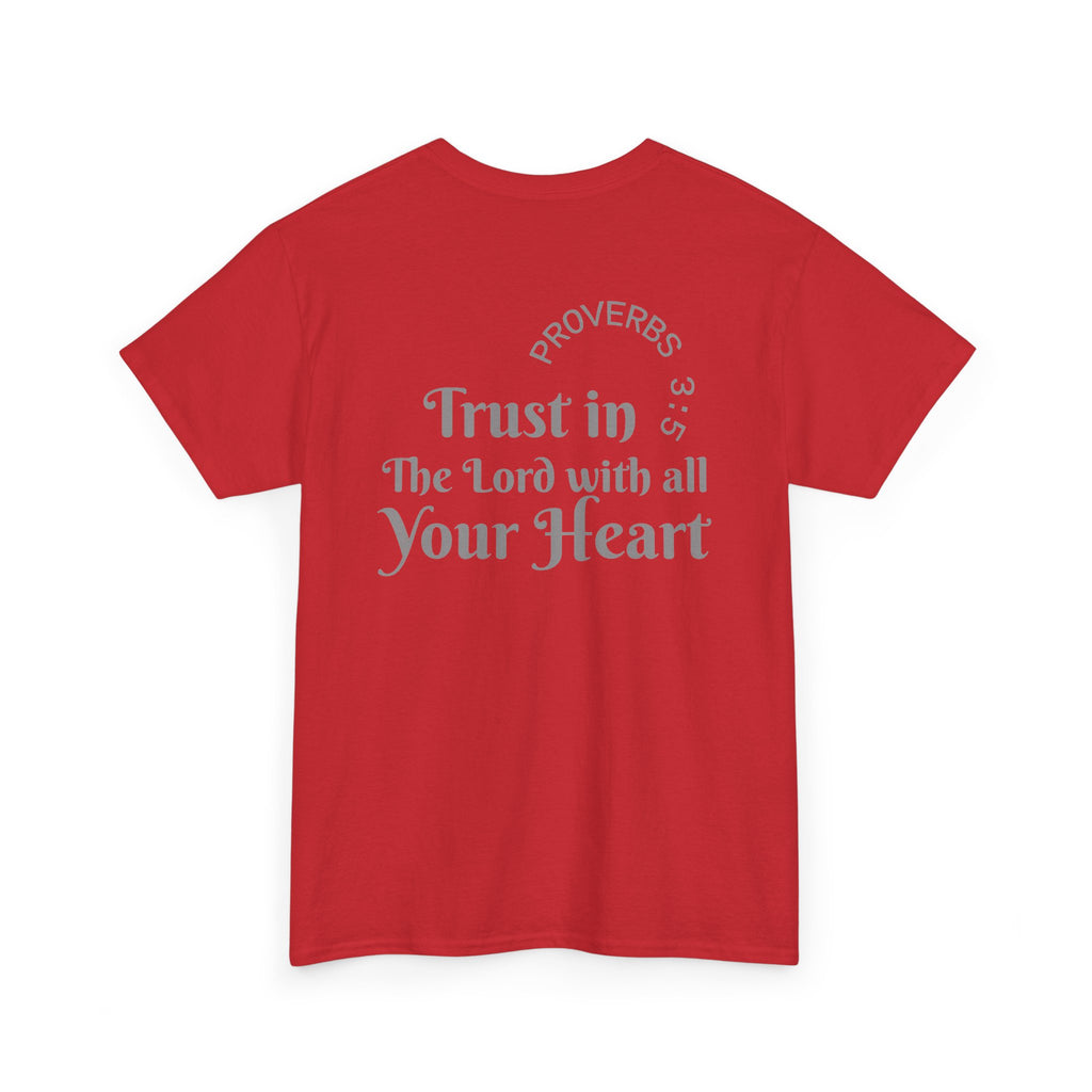 Faith-Based T‑Shirt — "Proverbs 3:5 Trust in The Lord With All Your Heart"