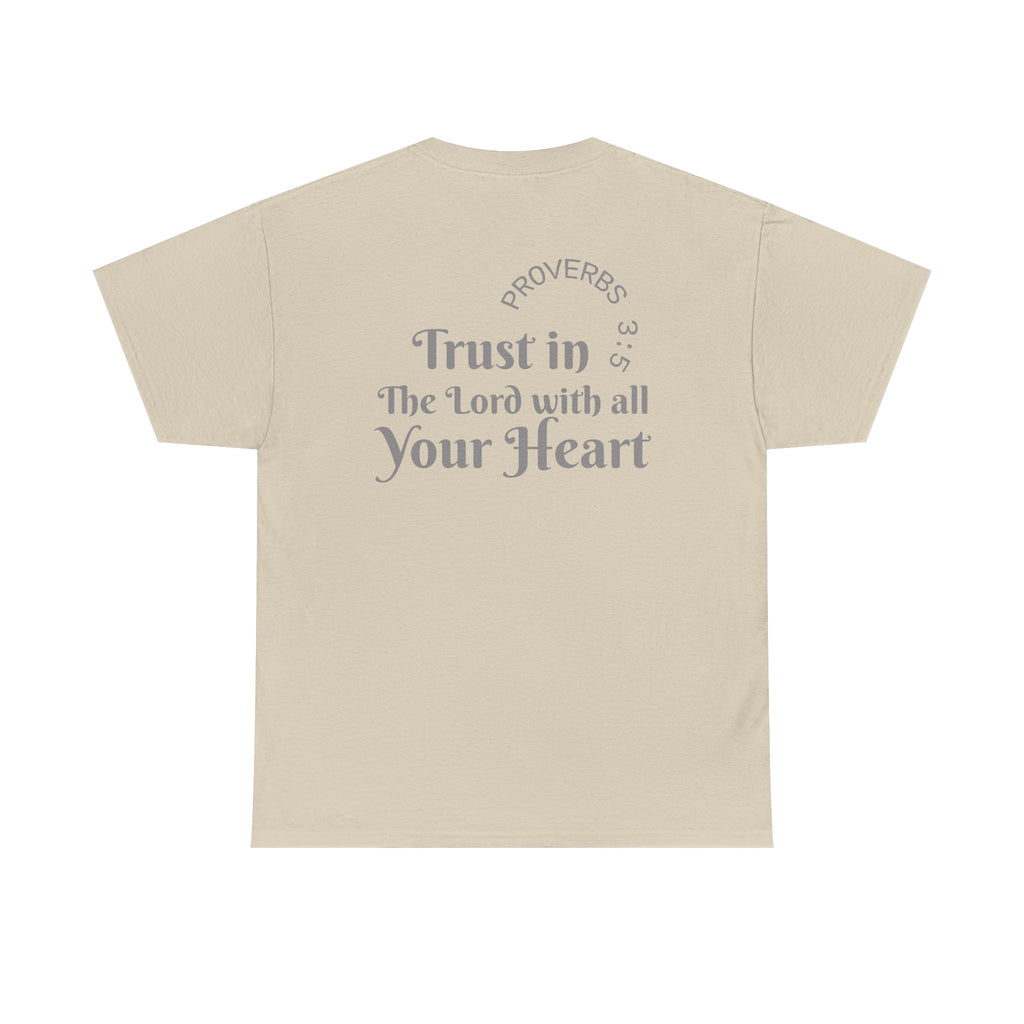 Faith-Based T‑Shirt — "Proverbs 3:5 Trust in The Lord With All Your Heart"