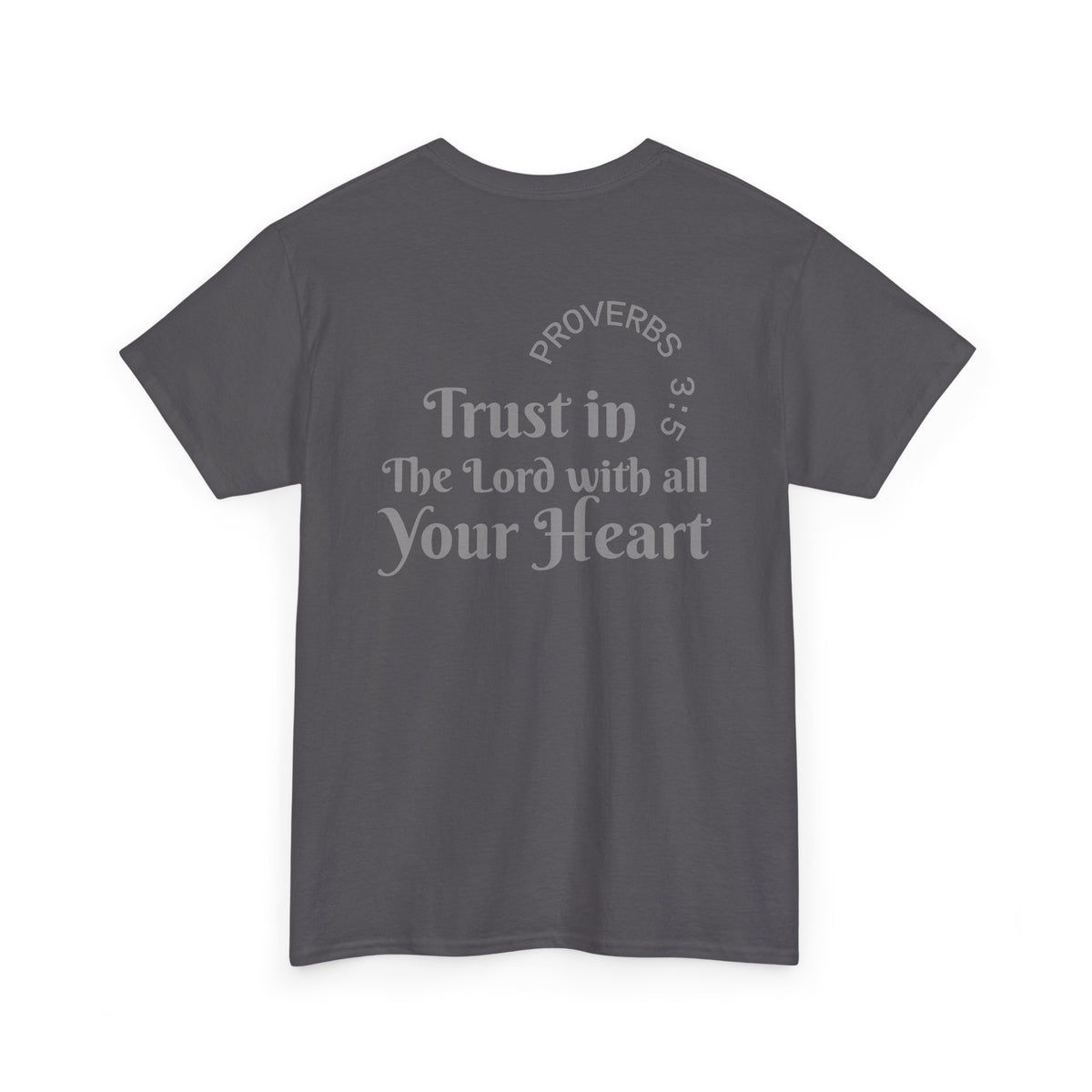 Faith-Based T‑Shirt — "Proverbs 3:5 Trust in The Lord With All Your Heart"