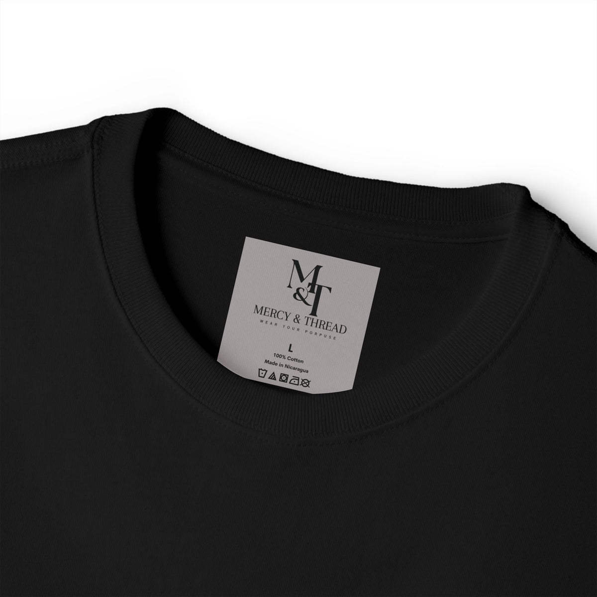 Greater is He Tee — Oversized Boxy T-Shirt (M&T Logo)