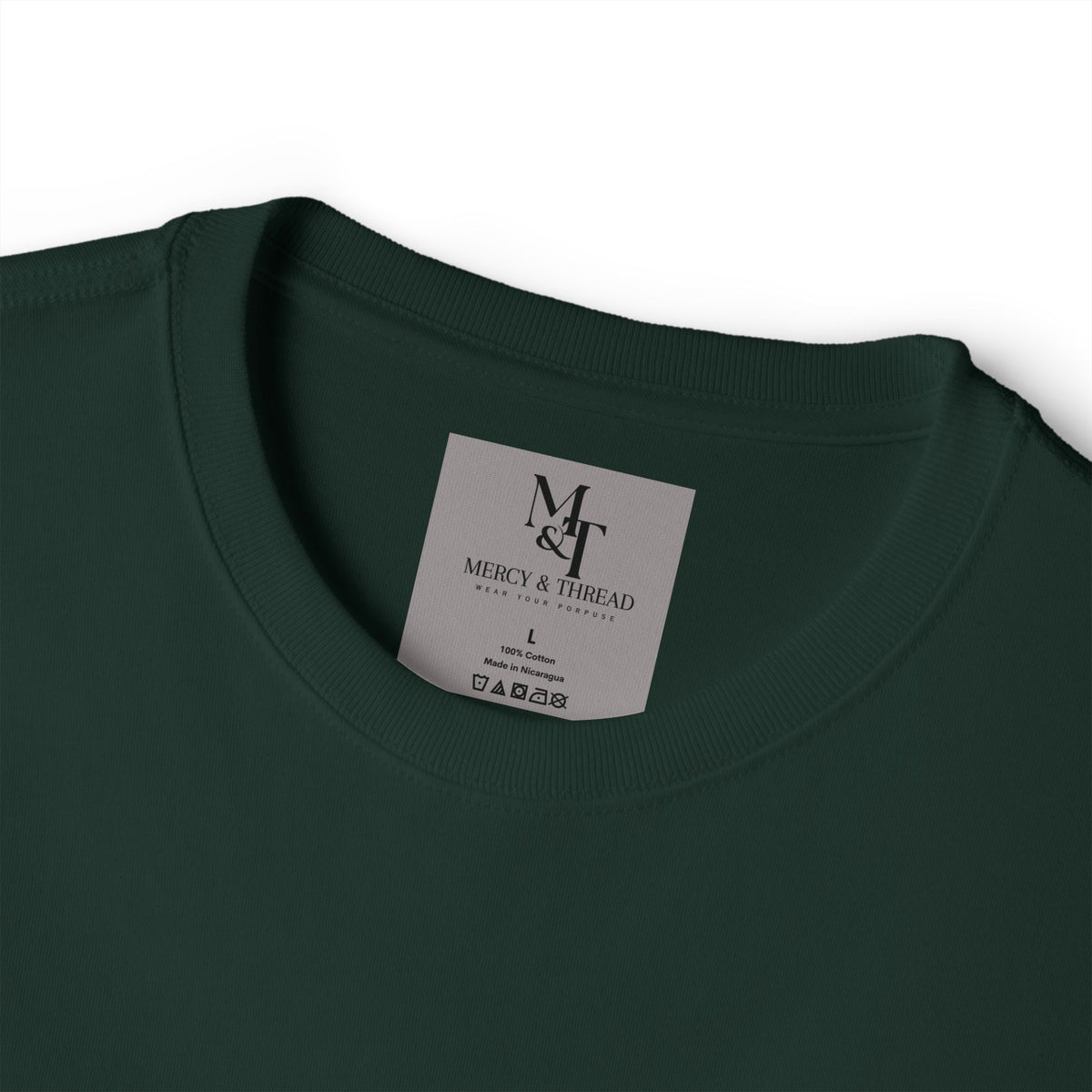 Greater is He Tee — Oversized Boxy T-Shirt (M&T Logo)