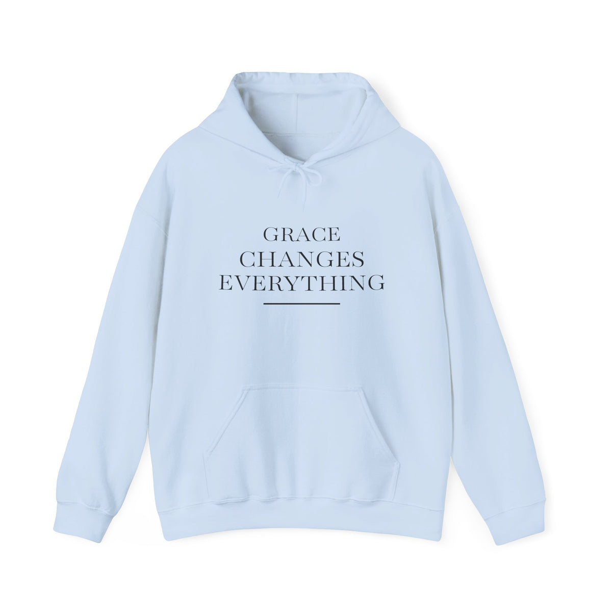 Grace Changes Everything Hoodie — Inspirational Faith Graphic Hoodie