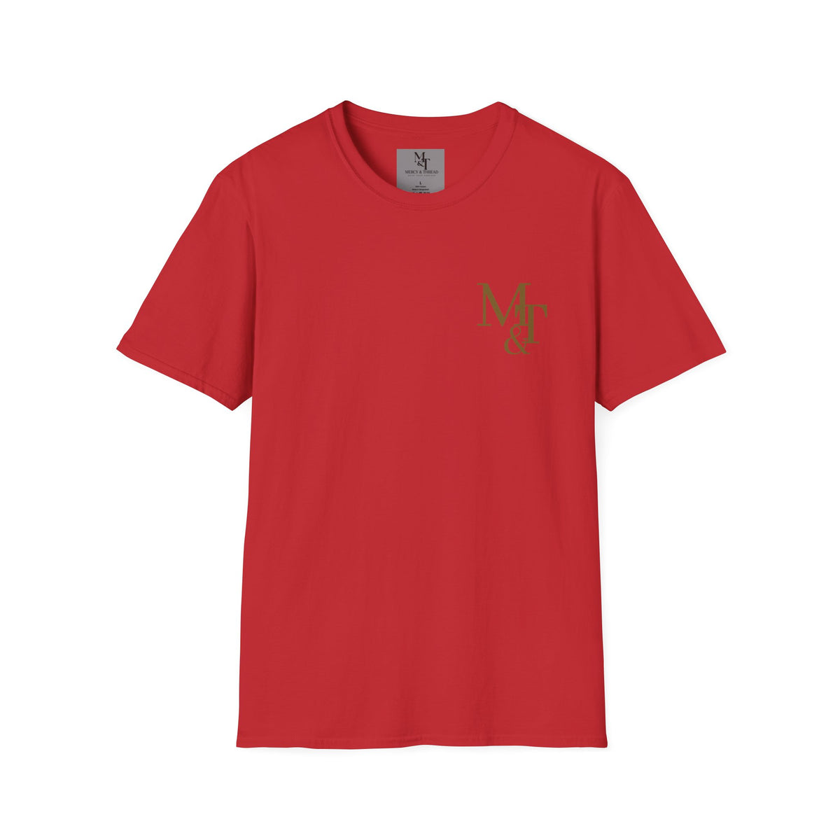 Monogram MT& Stylish Logo T‑Shirt — Minimal Gold Chest Emblem