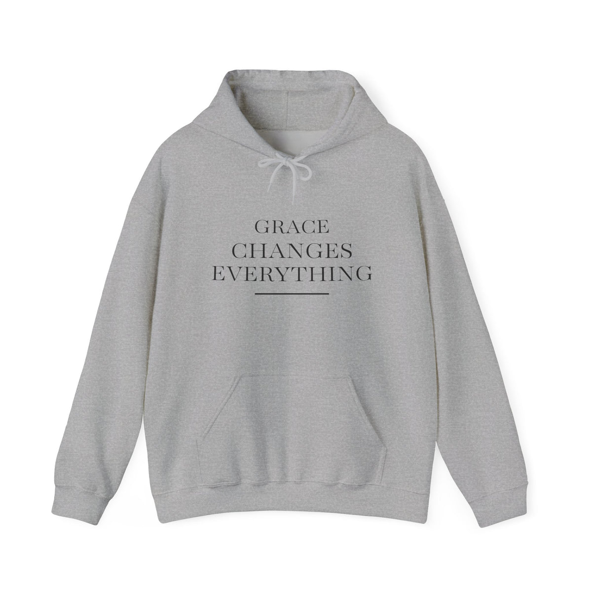 Grace Changes Everything Hoodie — Inspirational Faith Graphic Hoodie