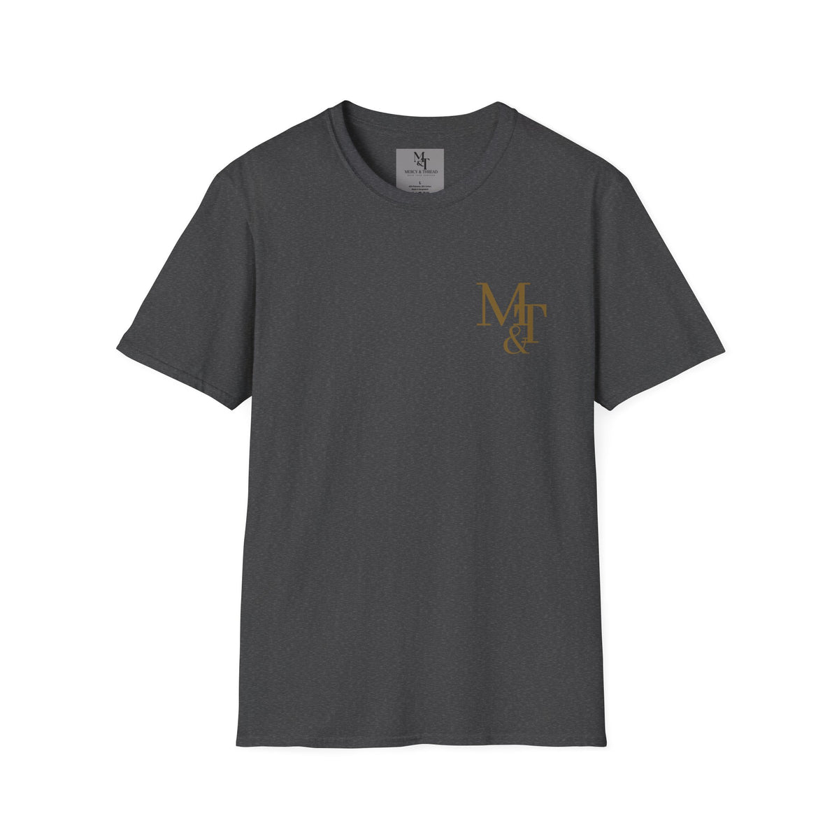 Monogram MT& Stylish Logo T‑Shirt — Minimal Gold Chest Emblem