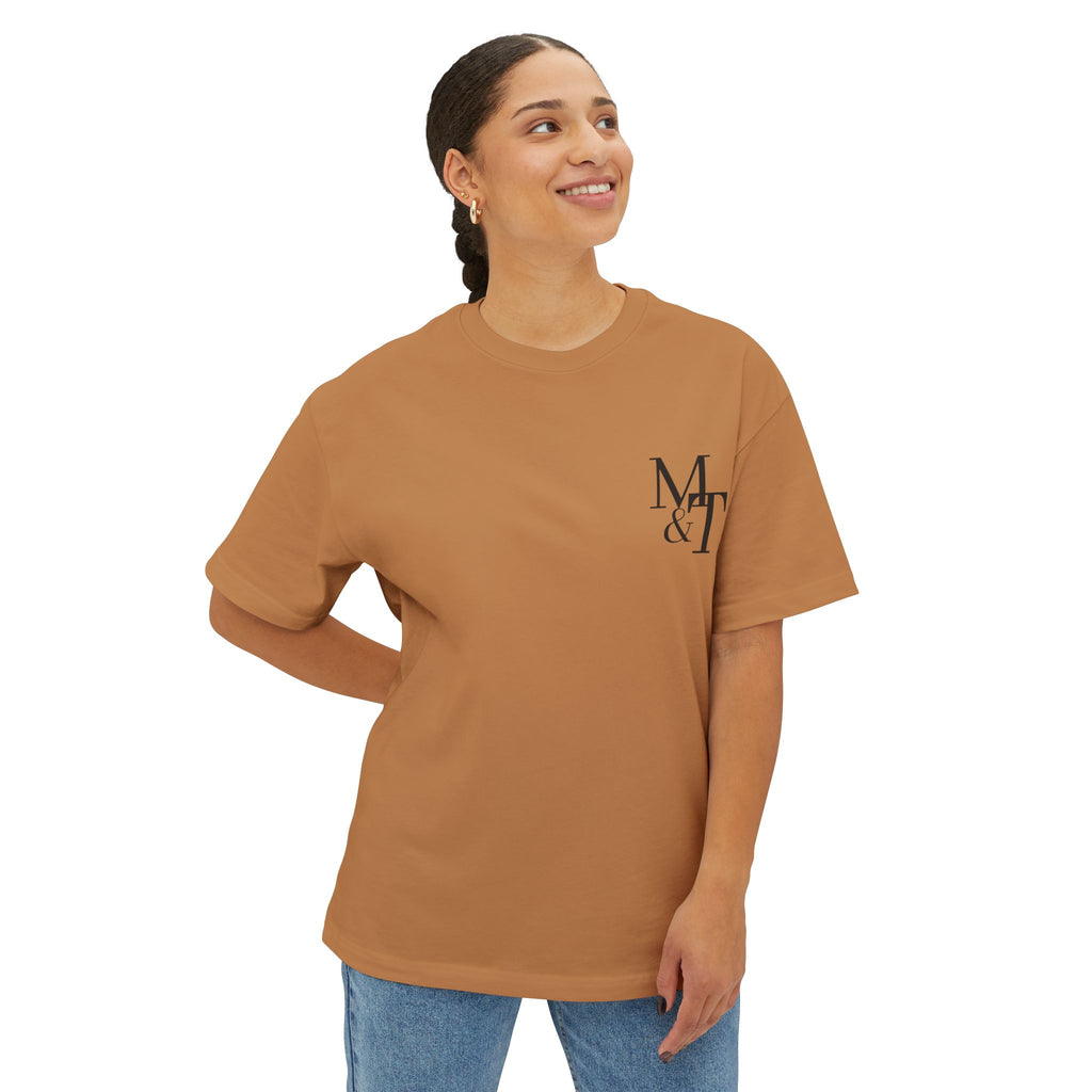 Greater is He Tee — Oversized Boxy T-Shirt (M&T Logo)