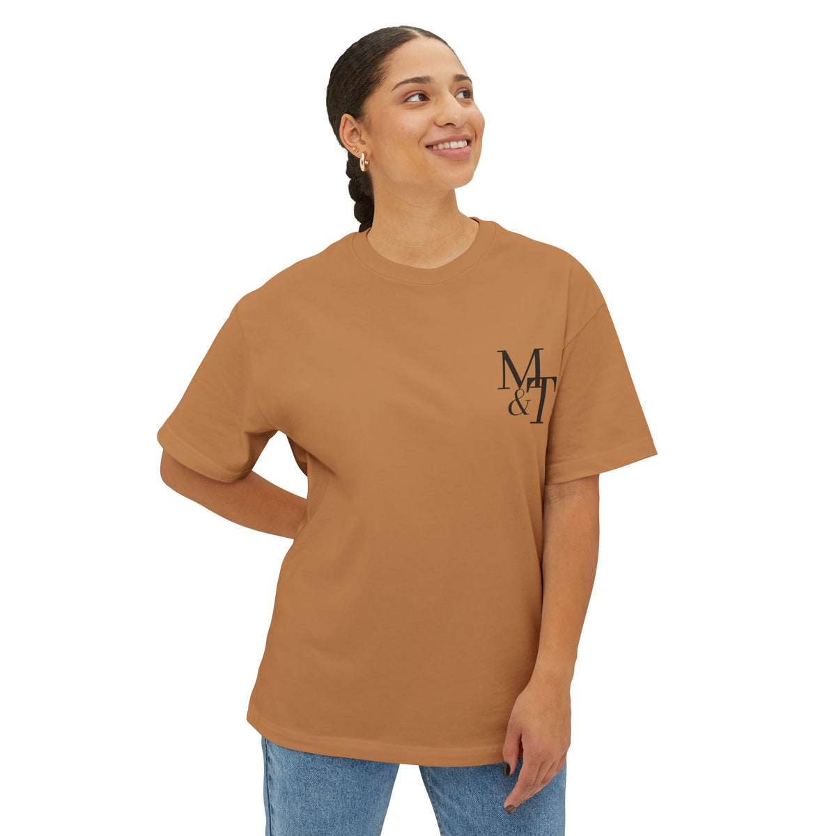 Greater is He Tee — Oversized Boxy T-Shirt (M&T Logo)