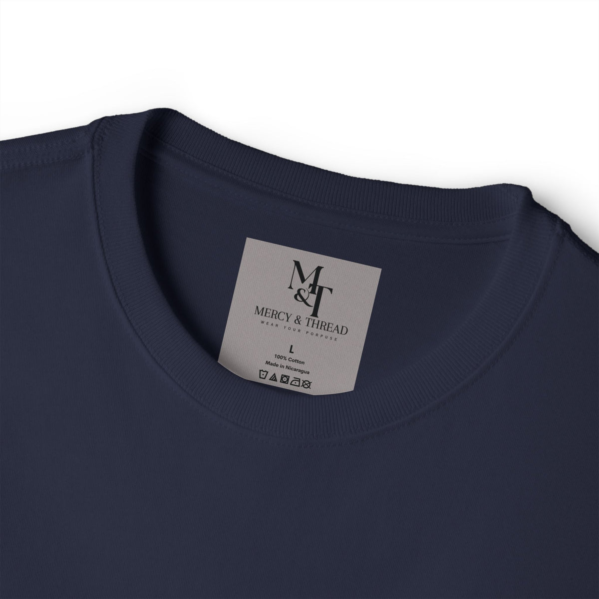 Greater is He Tee — Oversized Boxy T-Shirt (M&T Logo)